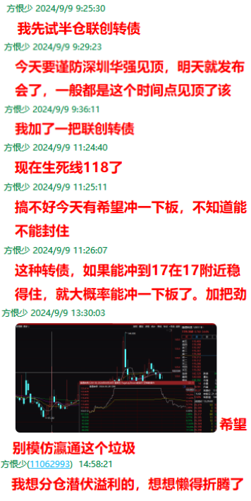 妖股！妖股！(股影方恨少2024年09月09日文章)