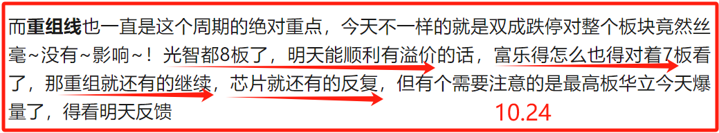 10.24盘中：激战！！(是小胡仙吖2024年10月24日文章)